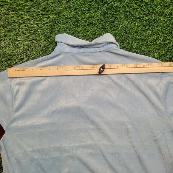 Vintage 70s Velour Chest Stripe Pullover Sweater Womens L/XL USA - Picture 10 of 11